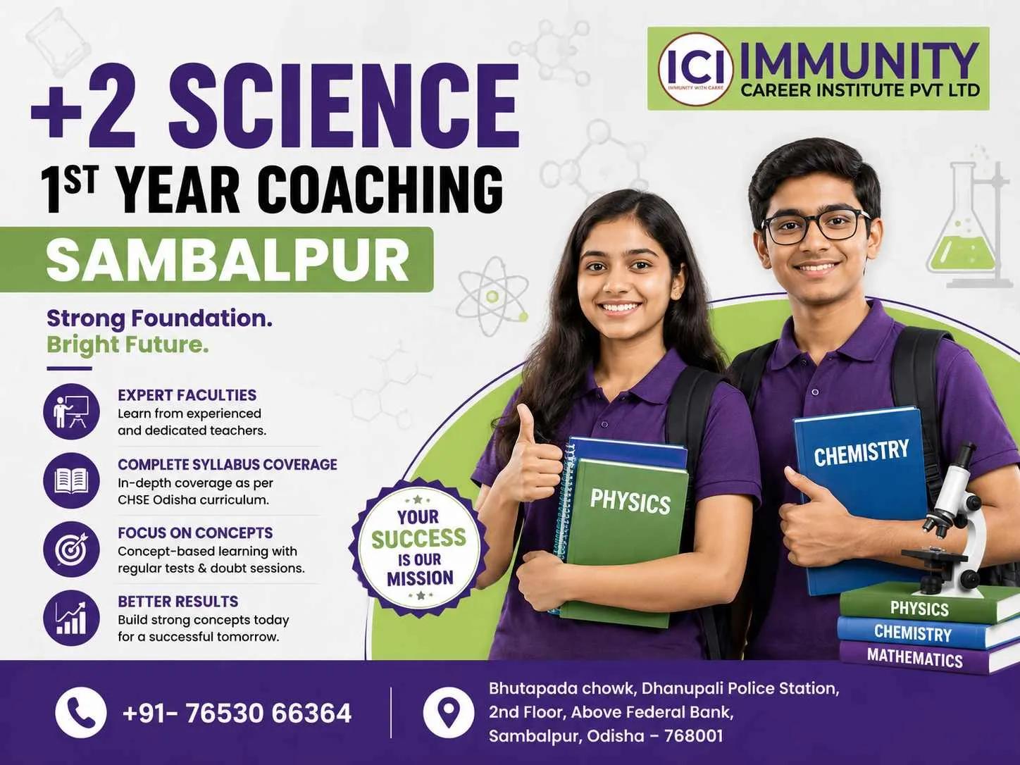 +2 Science 1st Year Coaching in Sambalpur – Build a Strong Foundation for Academic Success